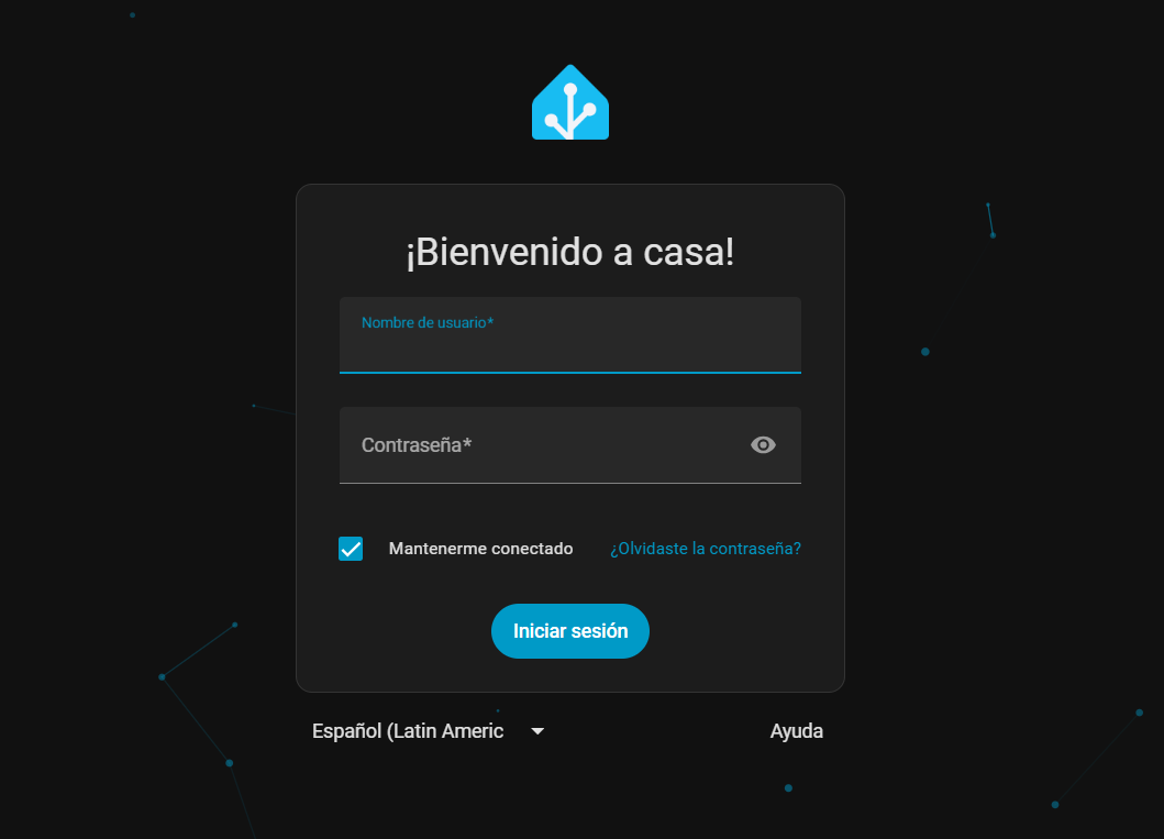Login Home Assistant